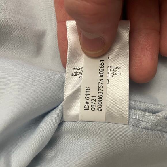 Express Light Blue Tie-Shoulder Peplum Top Women’s Medium - Picture 7 of 7